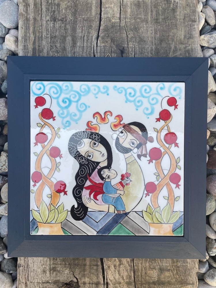Çini Duvar Tablosu (Aile)