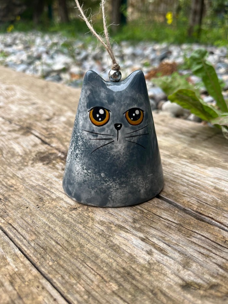 Seramik Scottish Kedi Çan