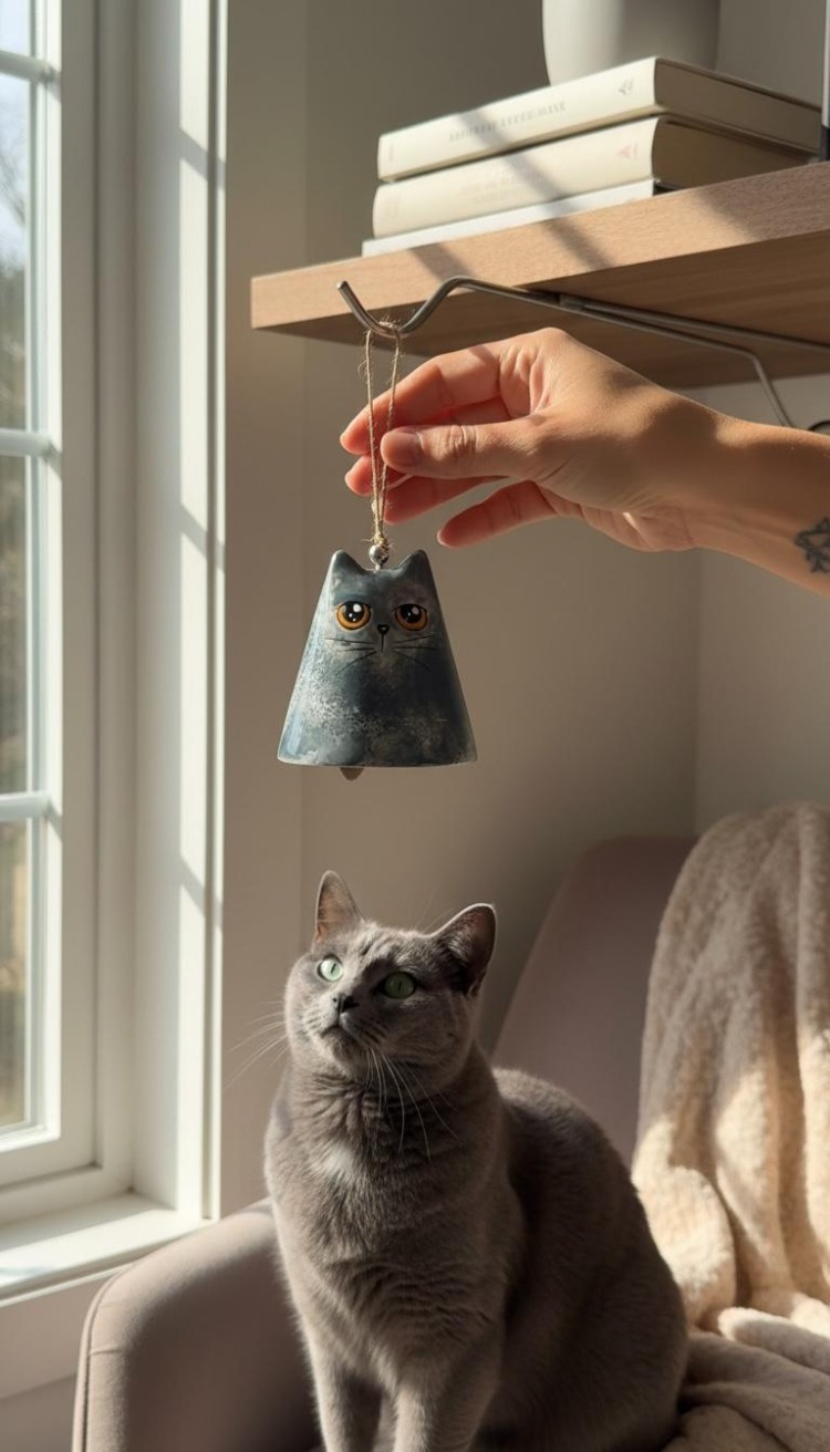 Seramik Scottish Kedi Çan