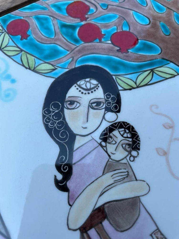 Çini Duvar Tablosu (Anne Şefkati)