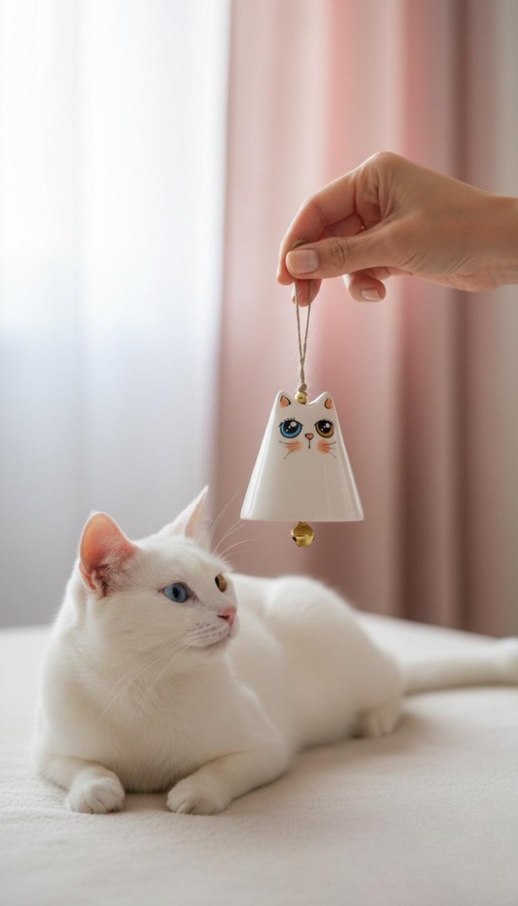 Seramik (Sütlaç) Kedi Çan