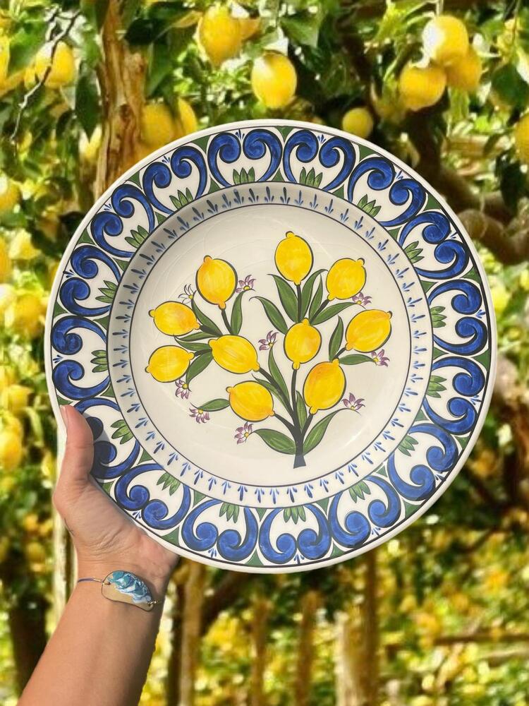 Limonlu Çini Tabak