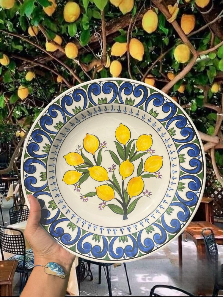 Limonlu Çini Tabak