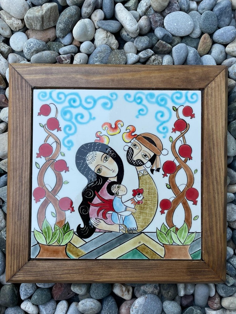 Çini Duvar Tablosu (Aile)