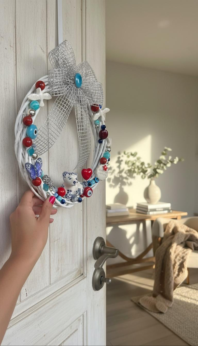 El Yapımı Kapı Süsü 25 cm