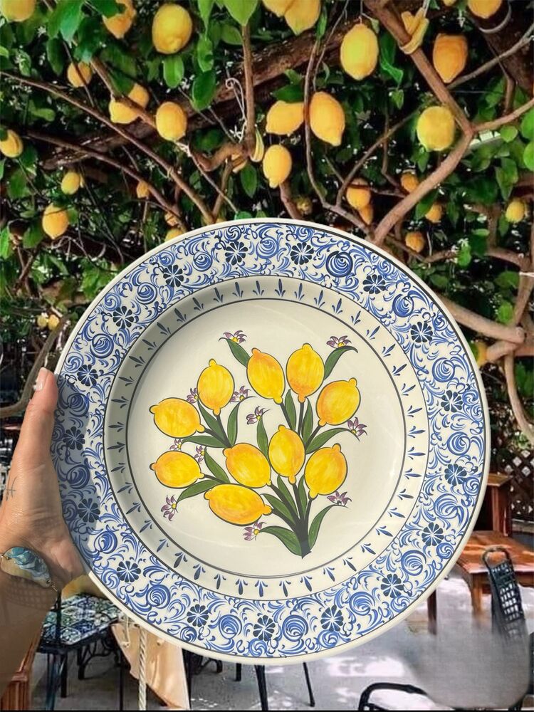 Limonlu Haliç işi Çini Tabak