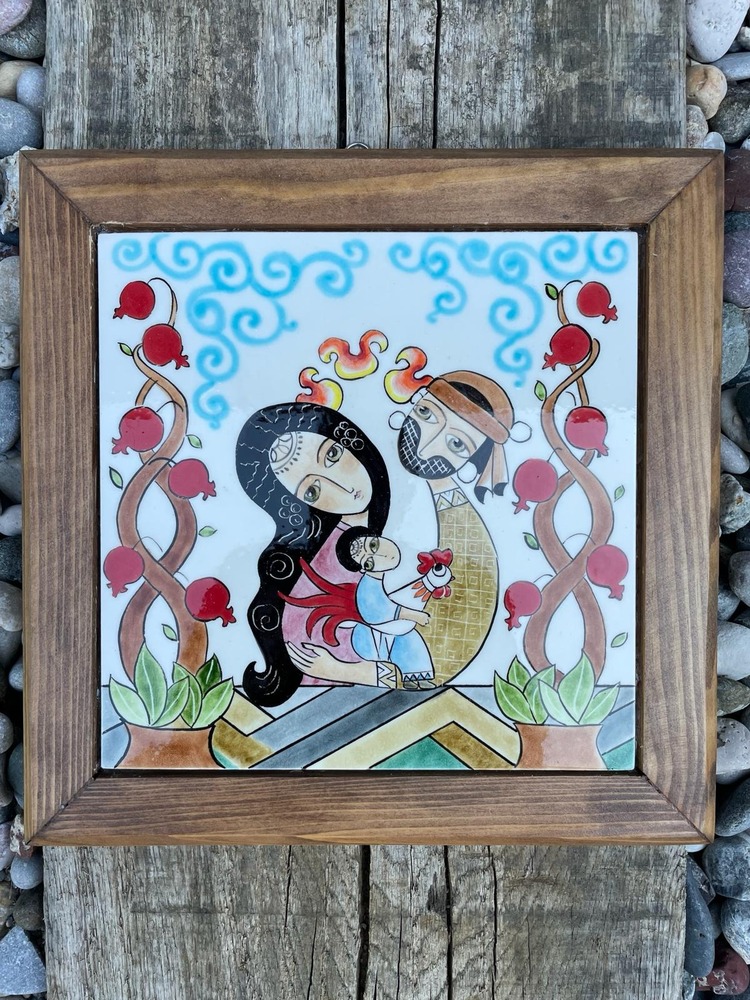 Çini Duvar Tablosu (Aile)