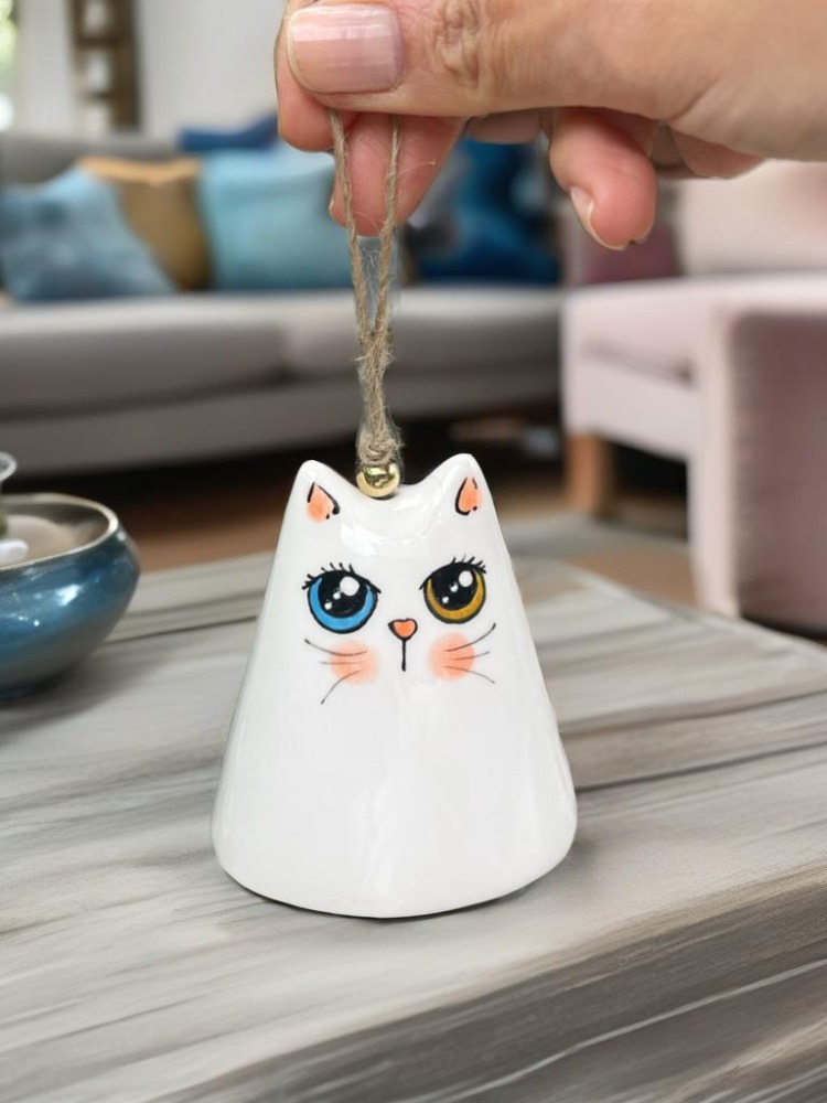 Seramik (Sütlaç) Kedi Çan