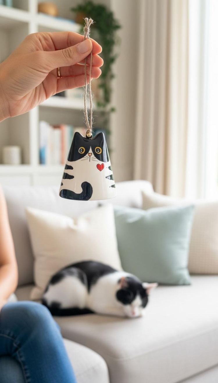 Seramik (Slyvester) Kedi Çan