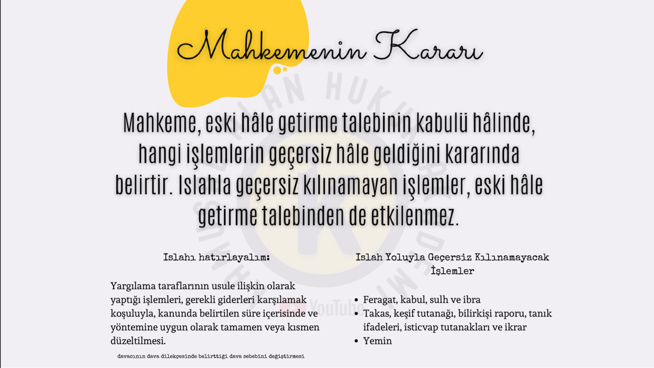 Medeni Usul Hukuku Kamusal Alan Video Ders Notları PDF