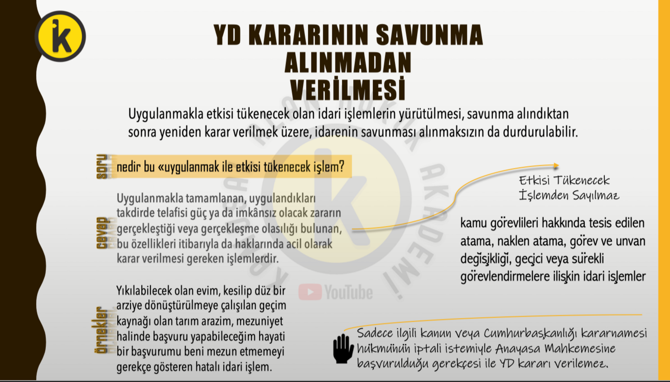İdari Yargılama Hukuku (İYUK) Kamusal Alan Video Ders Notları PDF