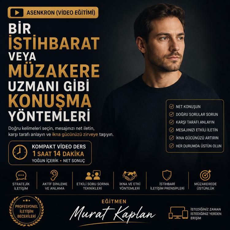 ASENKRON Bir İstihbarat ya da Müzakere Uzmanı Gibi Konuşun