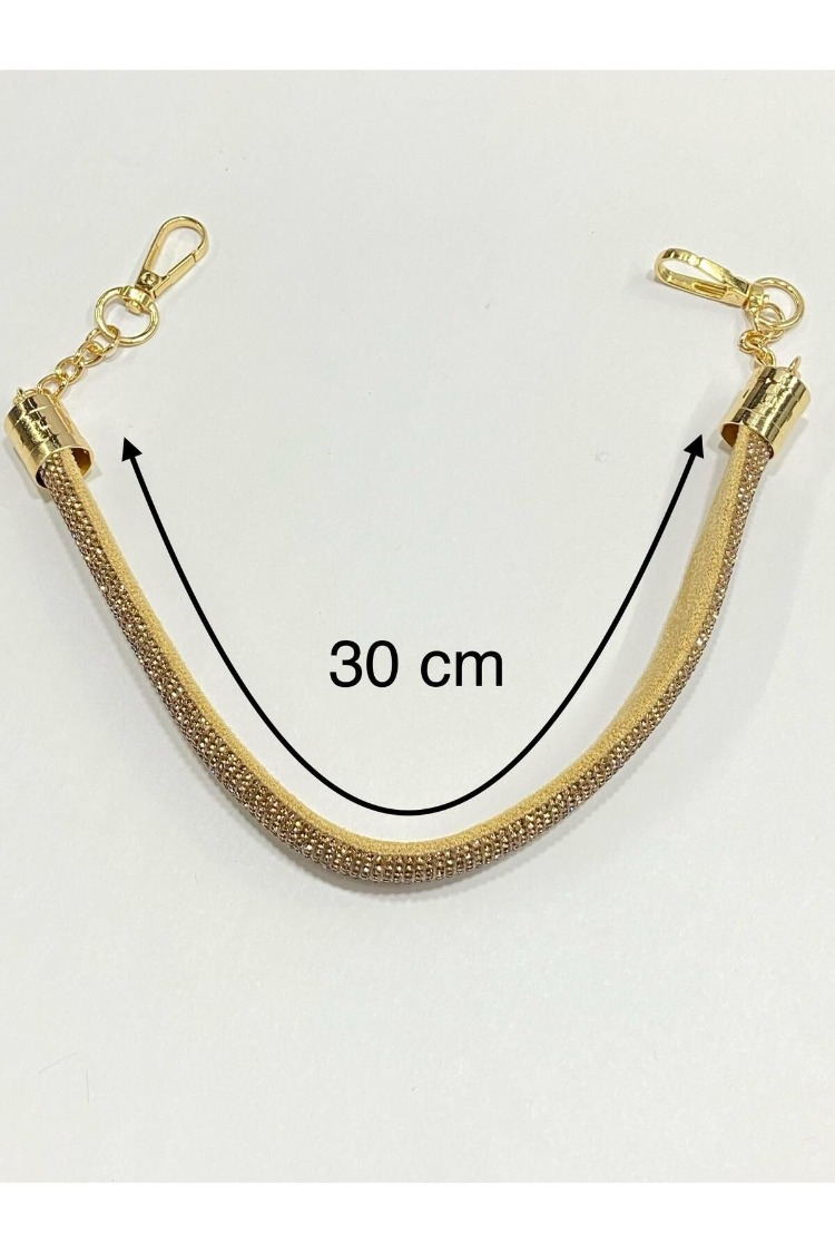 Taşlı Çanta Sapı Mini Taşlı 1 Çift (2Adet)