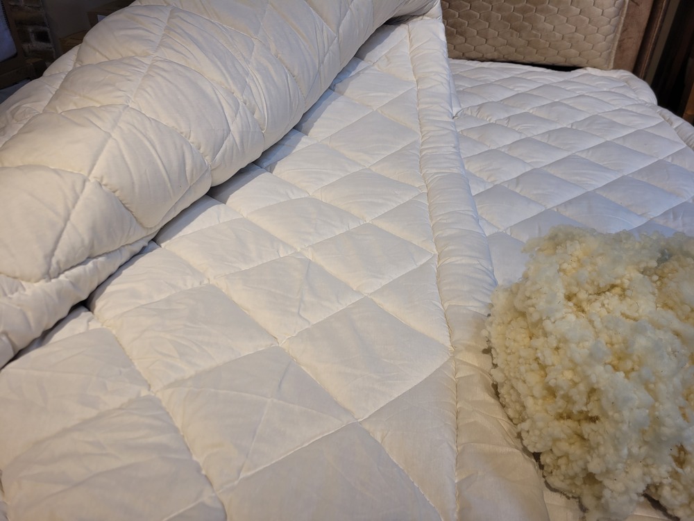 %100 Doğal Merinos Yün Bebek Yorganı 100x135