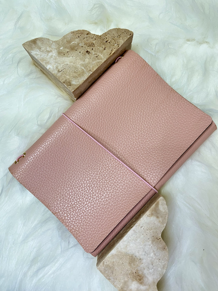 Desenli Pembe Trifold Kılıf A5