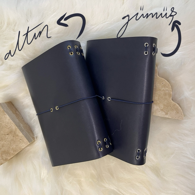 A5 Lacivert Trifold Kılıf
