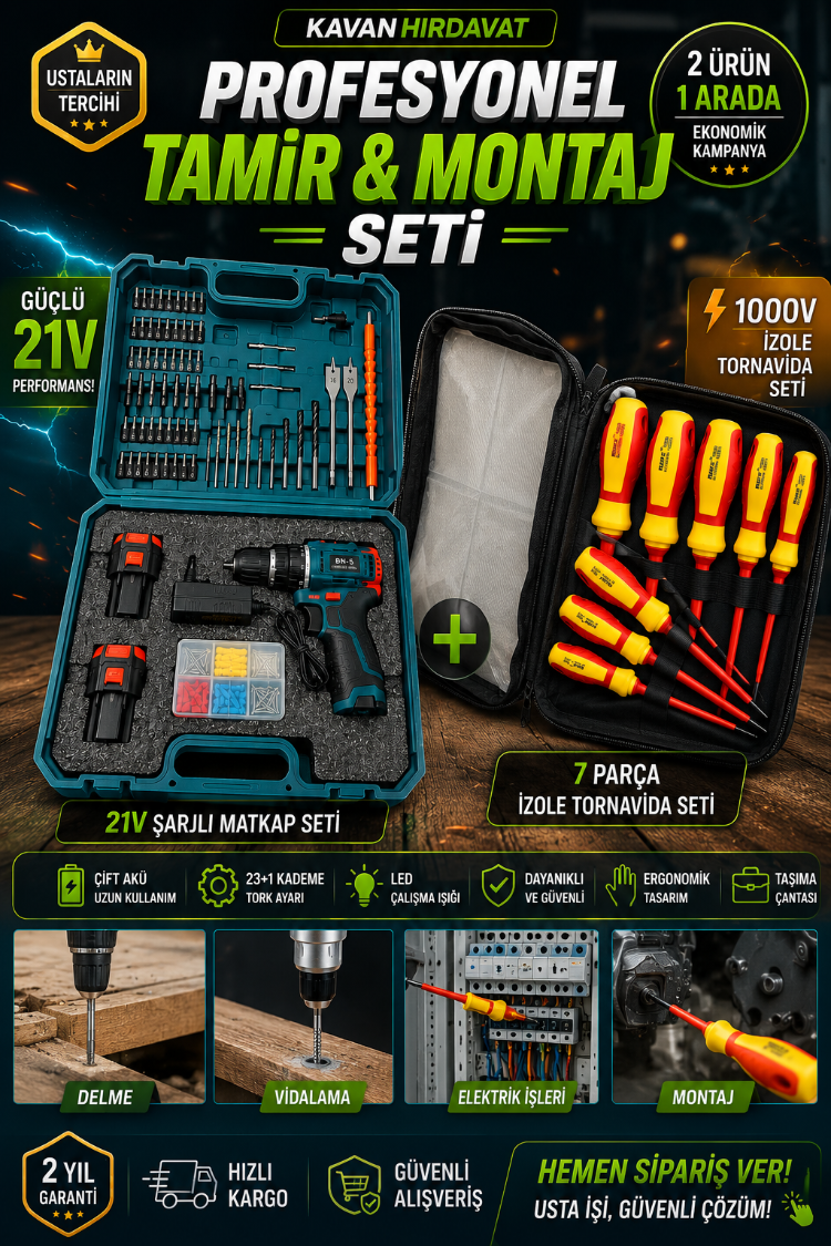 Elektrikçi ve Montaj Ustası Full Set