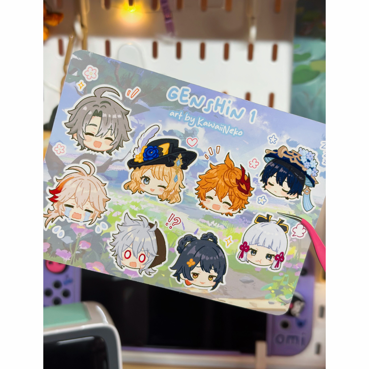 Genshin 1 Sticker Sayfası
