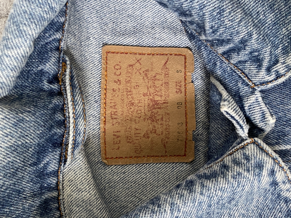 80s Vintage Levis denim ceket ( m -l )