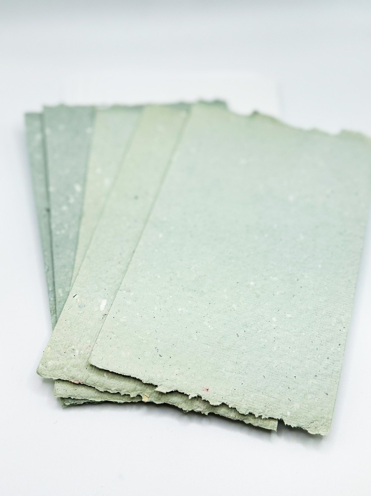 Pastel Yeşil Kartpostal Seti 5li Paket