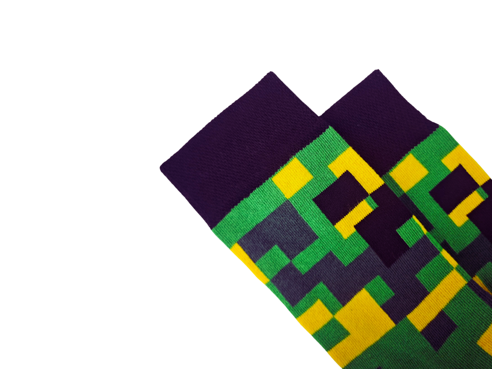 Minecraft Desenli Renkli Çorap