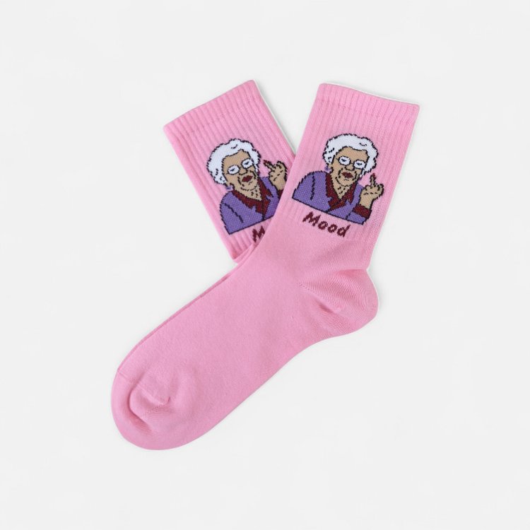 Granny Mood Pembe Çorap
