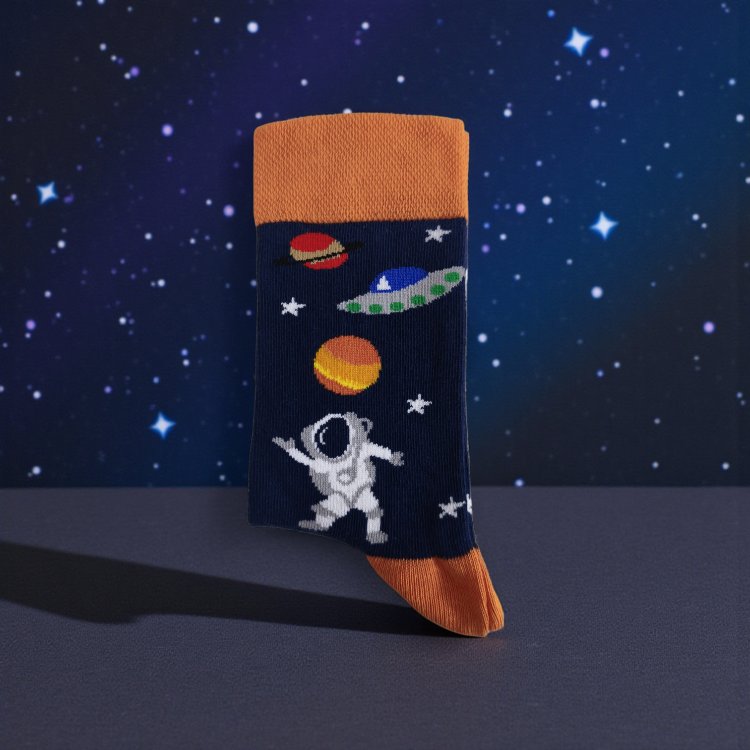 Space Walkers Desenli Çorap