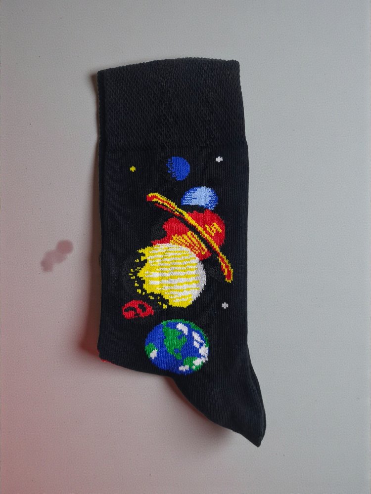 Astro Desenli Soket Çorap