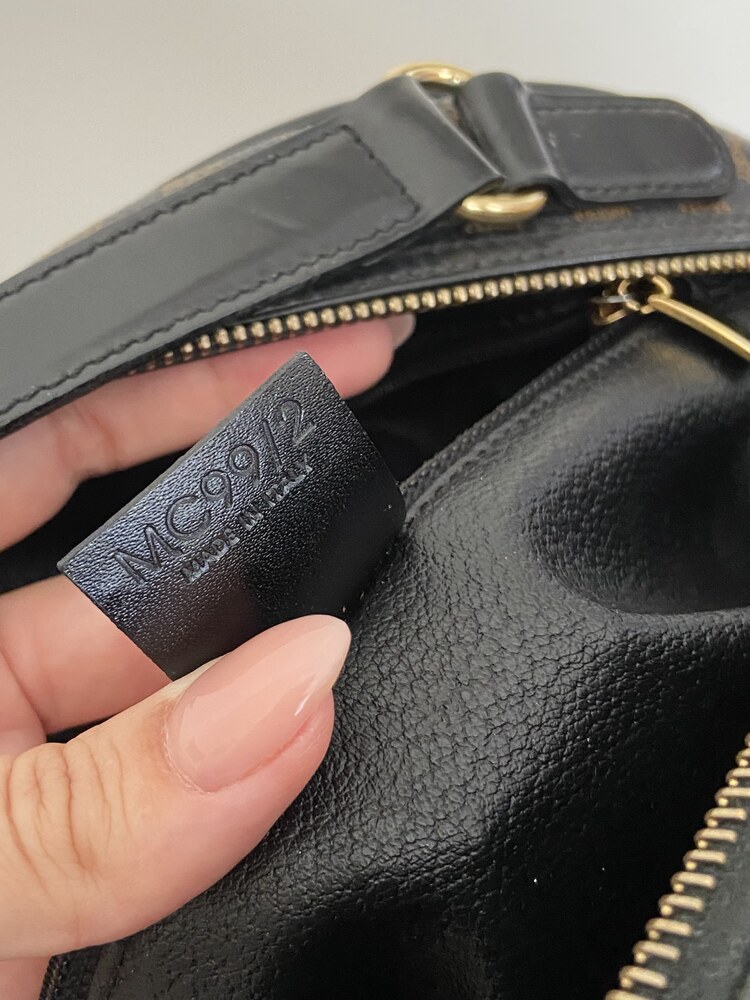 Celine Vintage Macadam Half Moon Çanta