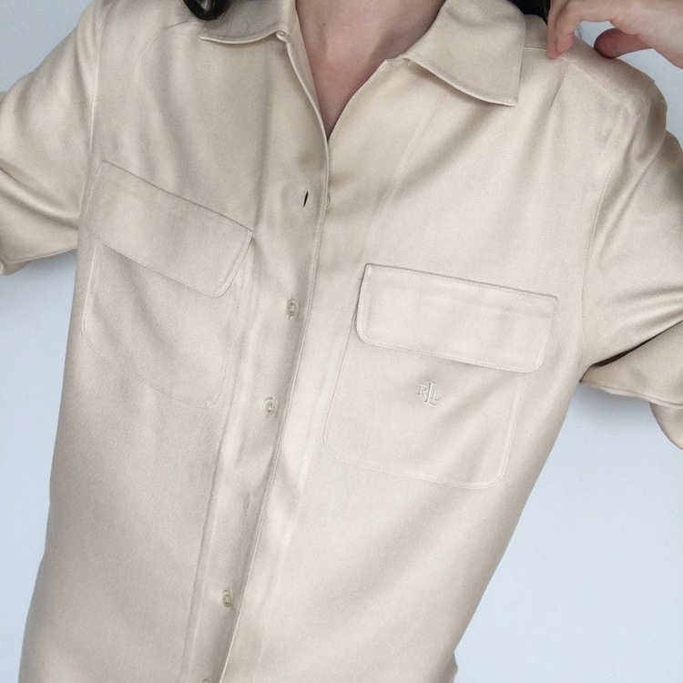 Orjinal %100 İpek Ralph Lauren Unisex Gömlek