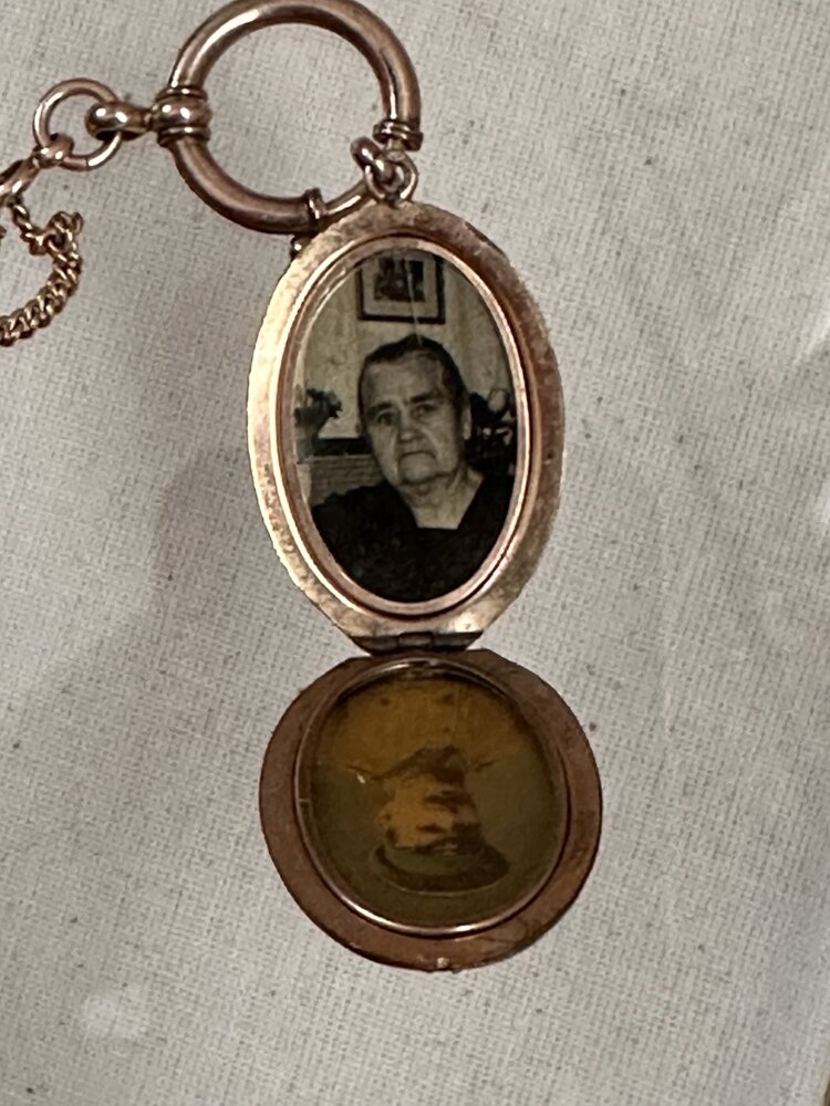 1900s Victoryen Köstekli Saat Zinciri Locket Kolye