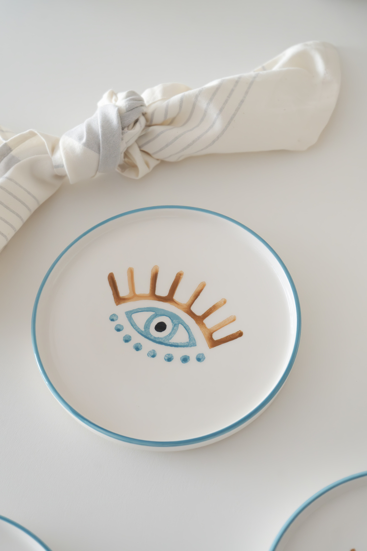 Kevin Seramik Hand Made 5 Parça 4 Kişilik  Servis Takımı