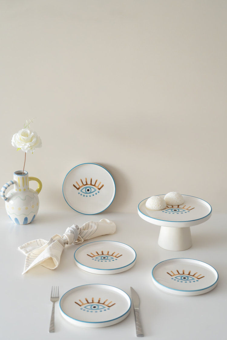 Kevin Seramik Hand Made 5 Parça 4 Kişilik  Servis Takımı