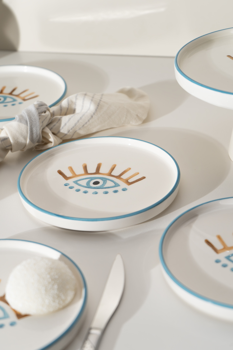 Kevin Seramik Hand Made 5 Parça 4 Kişilik  Servis Takımı