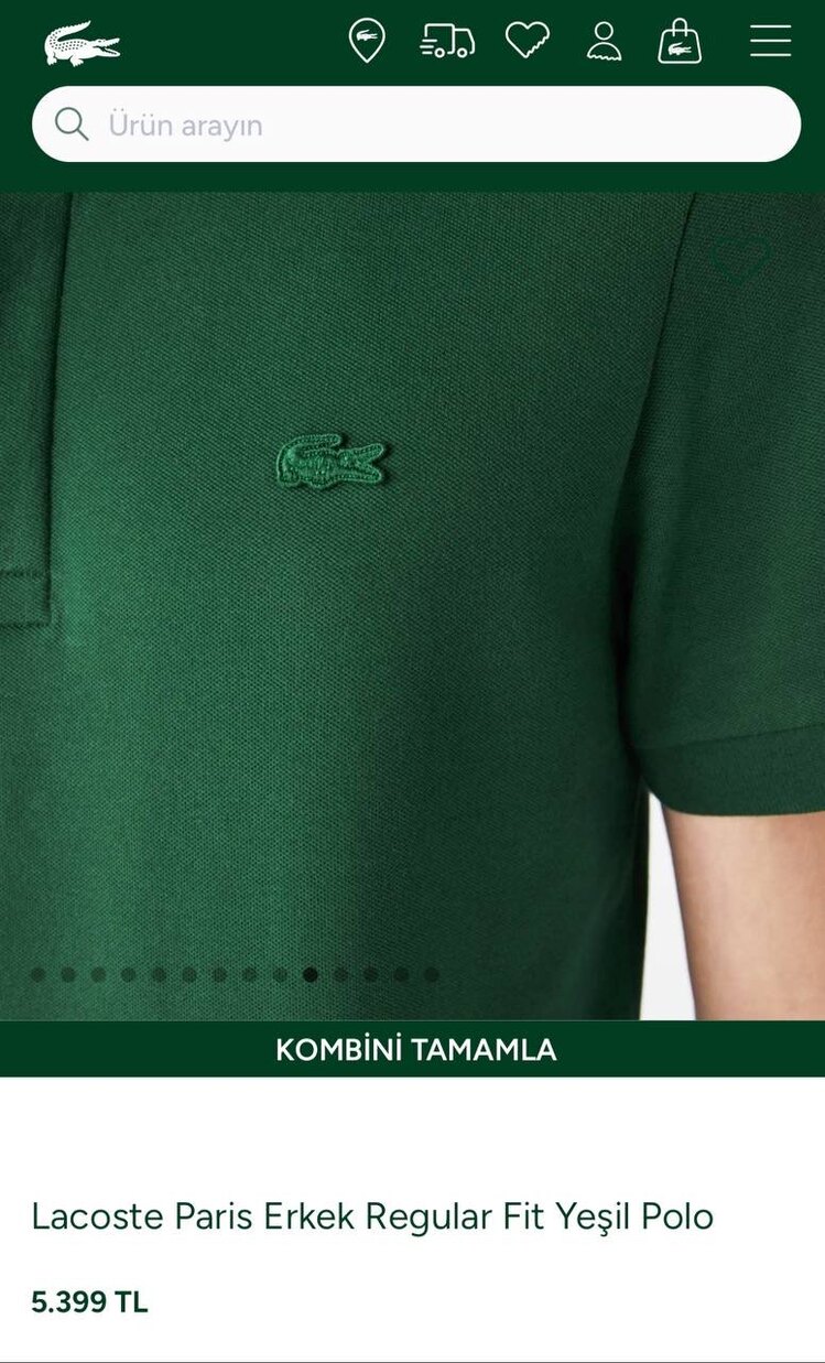 LACOSTE POLI YAKA MAĞAZA MODELİ