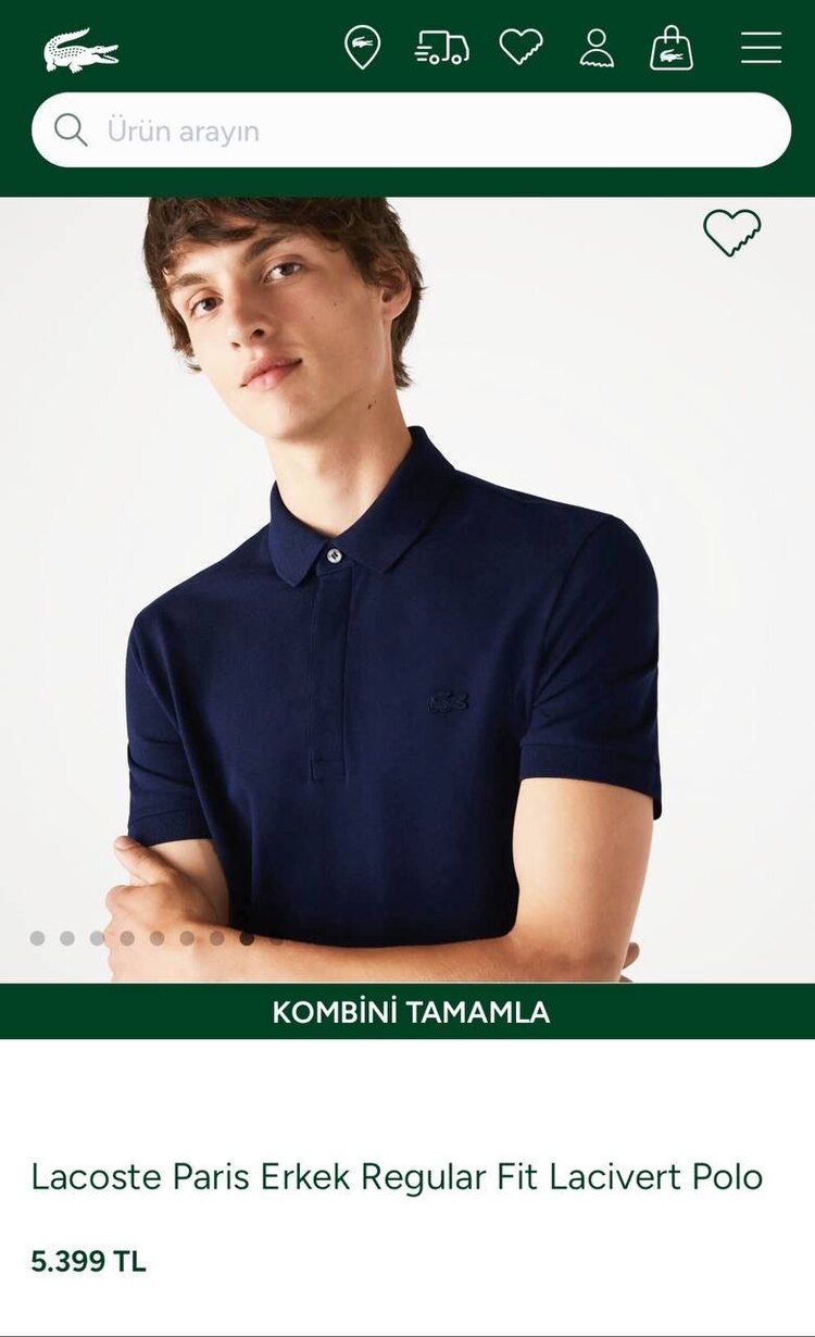 LACOSTE POLO YAKA MAĞAZA MODELİ 