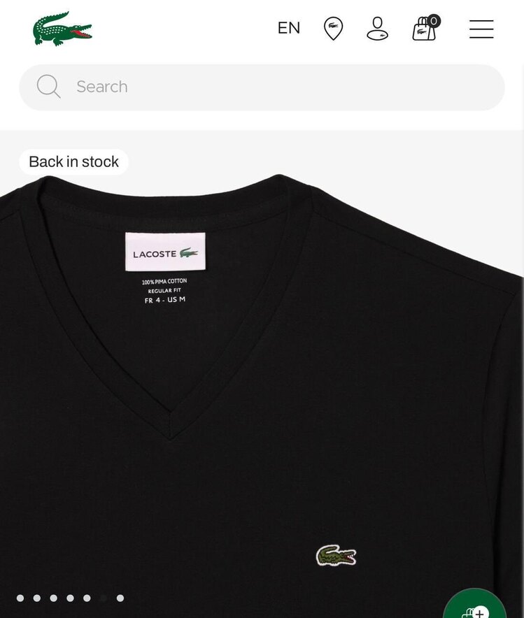 LACOSTE V YAKA İTHAL TSHIRT