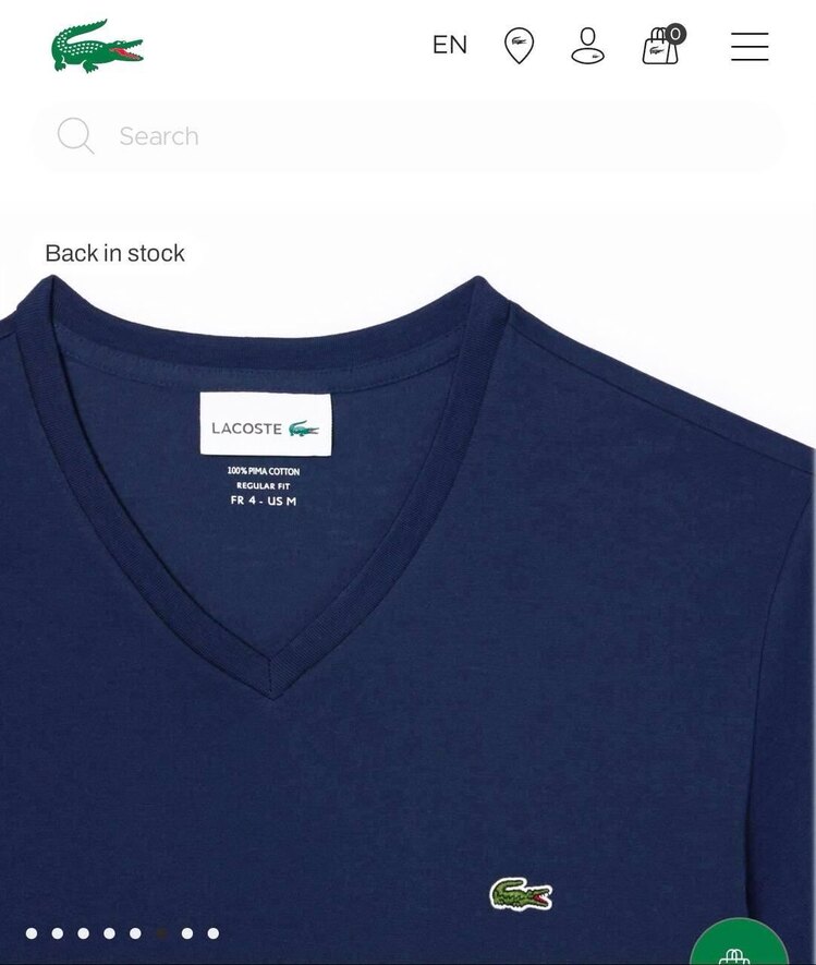 LACOSTE V YAKA İTHAL TSHIRT