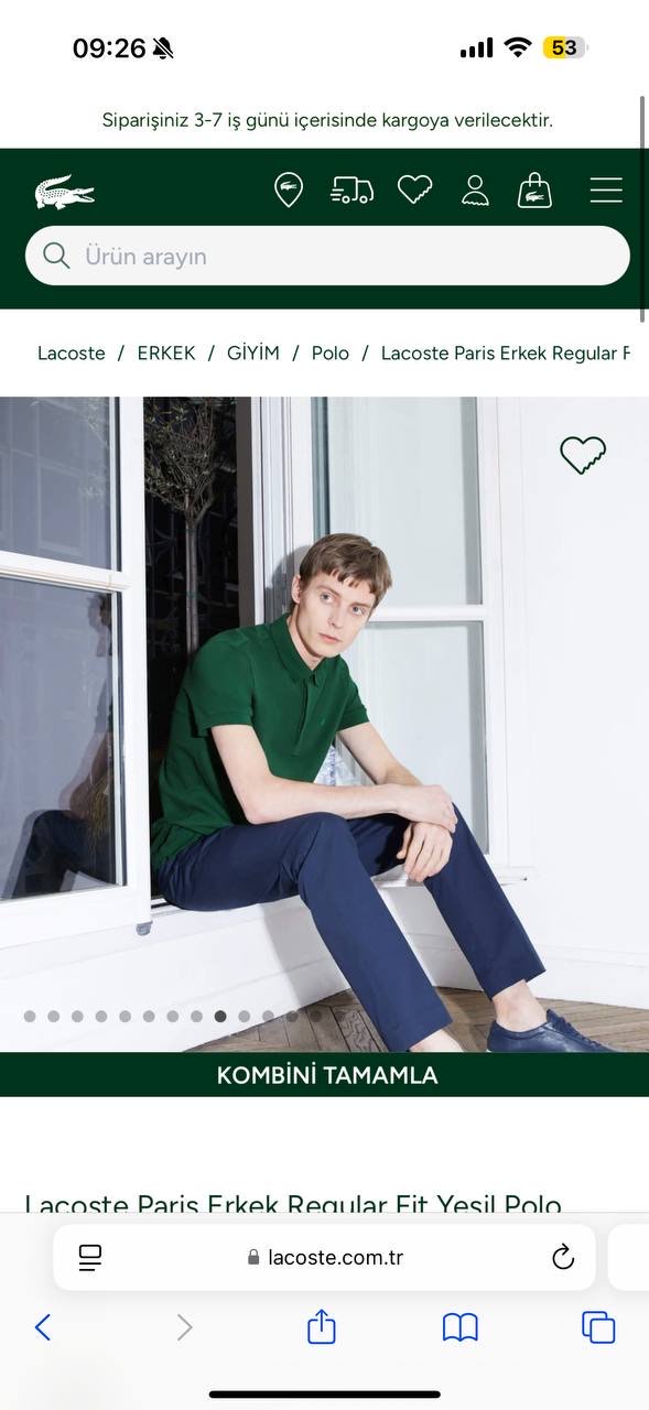 LACOSTE POLI YAKA MAĞAZA MODELİ