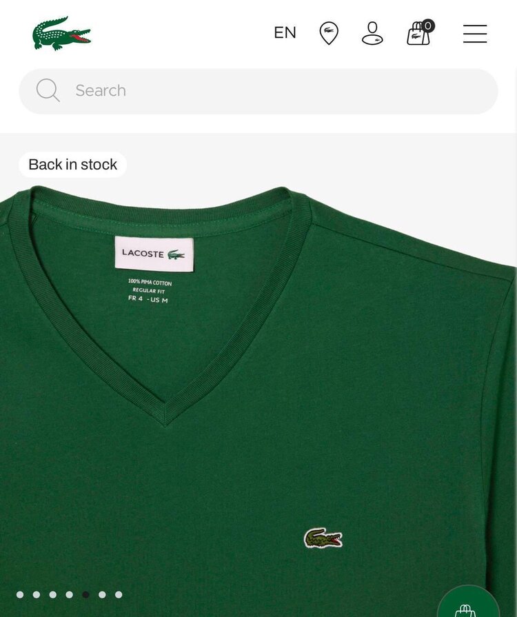 LACOSTE V YAKA İTHAL TSHIRT