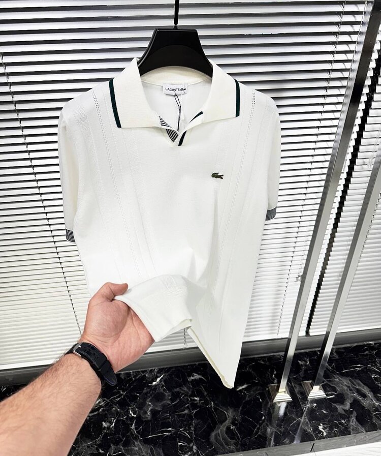 LACOSTE DESENLİ İTHAL TRİKO POLO YAKA
