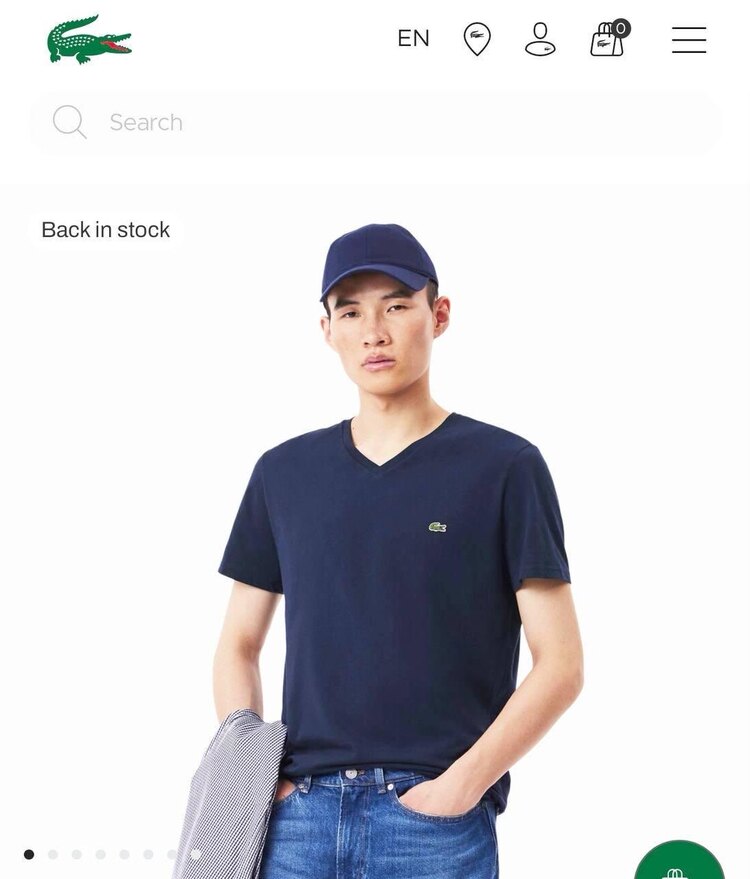 LACOSTE V YAKA İTHAL TSHIRT