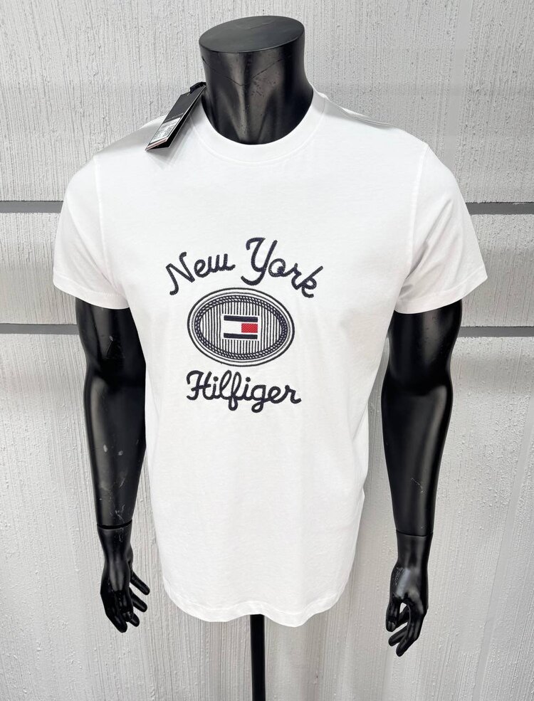 TOMMY HİLFİGER MAĞAZA MODELİ NAKIŞ BASKI TSHIRT