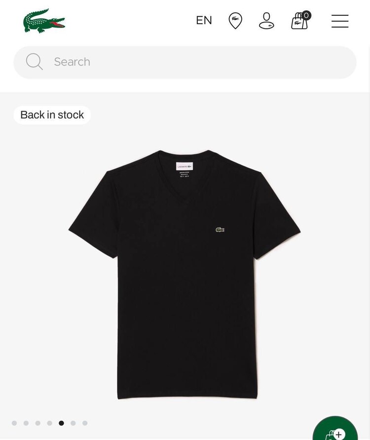 LACOSTE V YAKA İTHAL TSHIRT