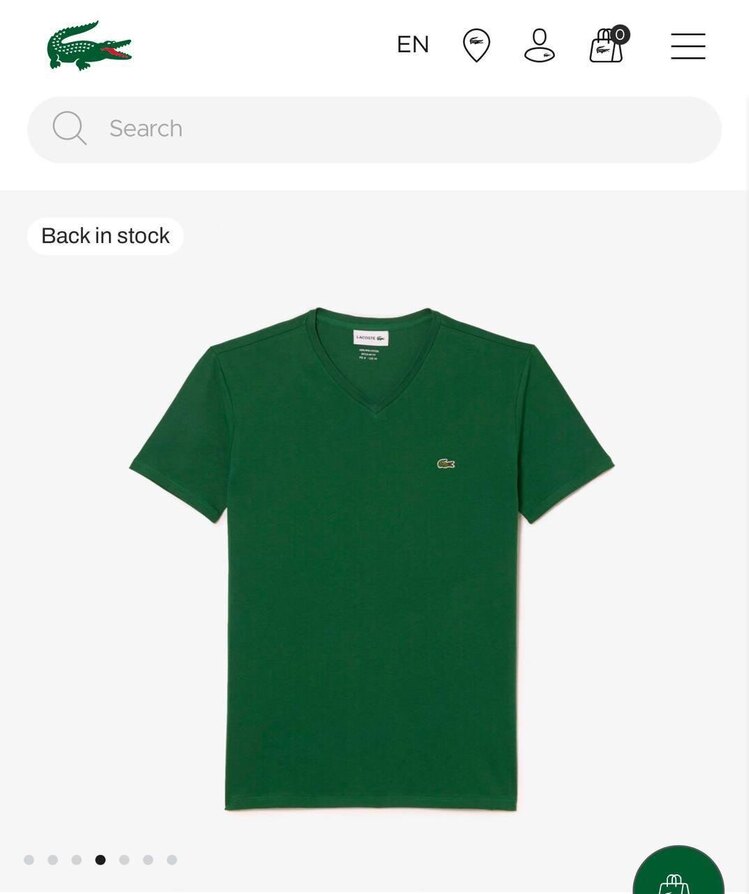 LACOSTE V YAKA İTHAL TSHIRT