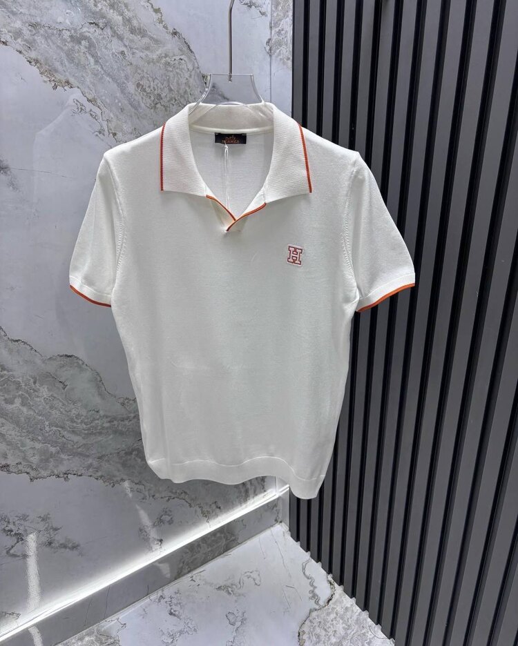 HERMES TRİKO YAKALI TİŞÖRT