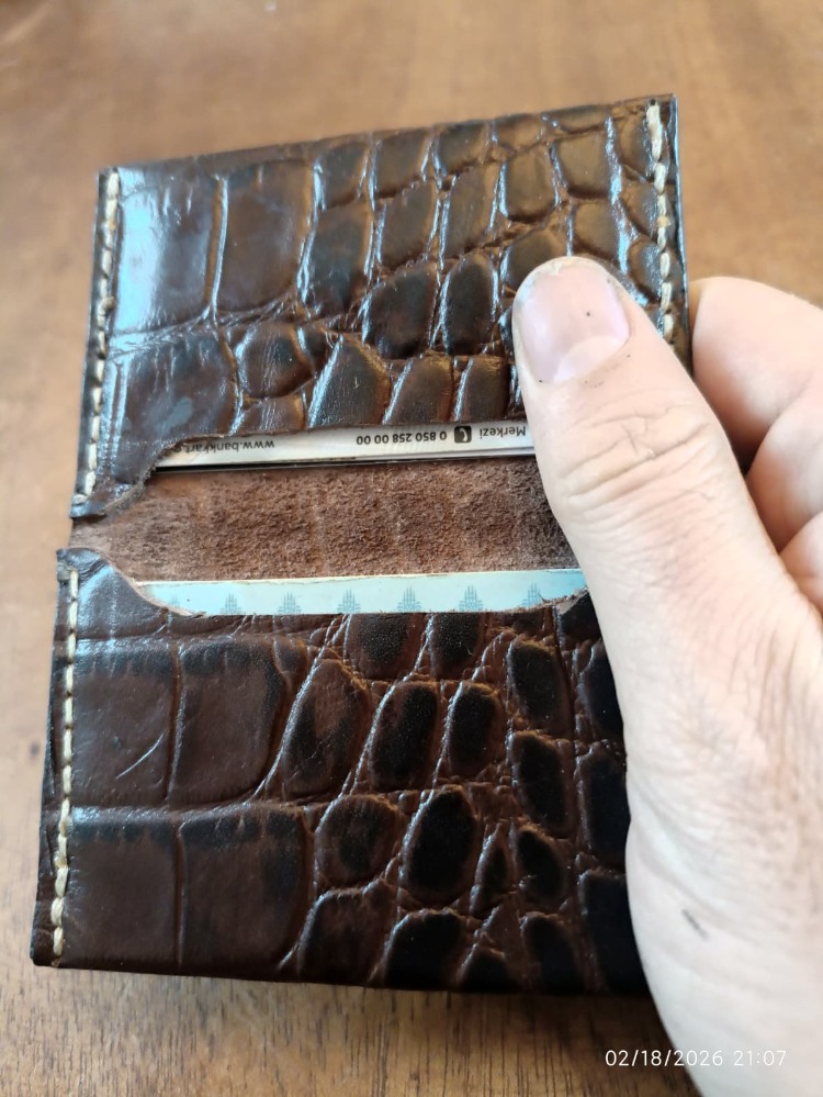 Biposto Mini - İki Bölmeli Kartlık Deri Cüzdan