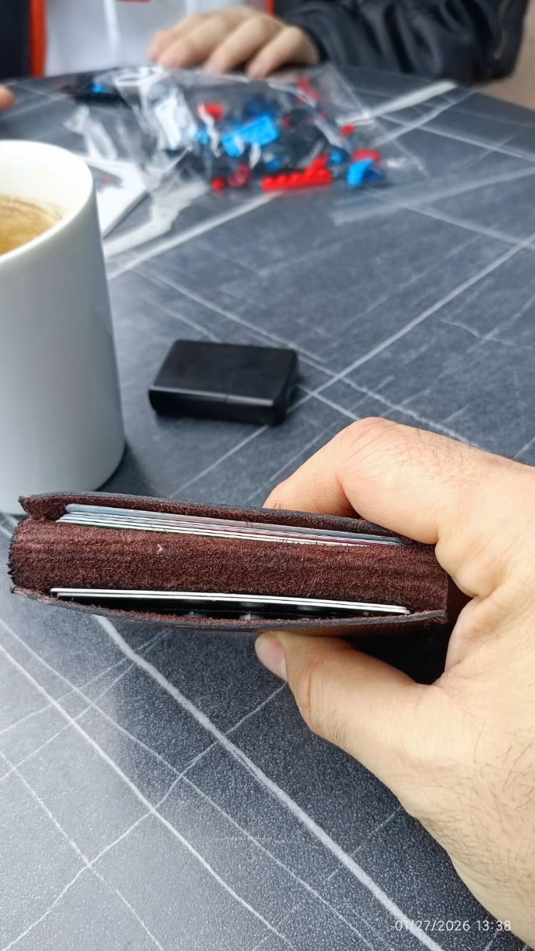 Biposto Mini - İki Bölmeli Kartlık Deri Cüzdan