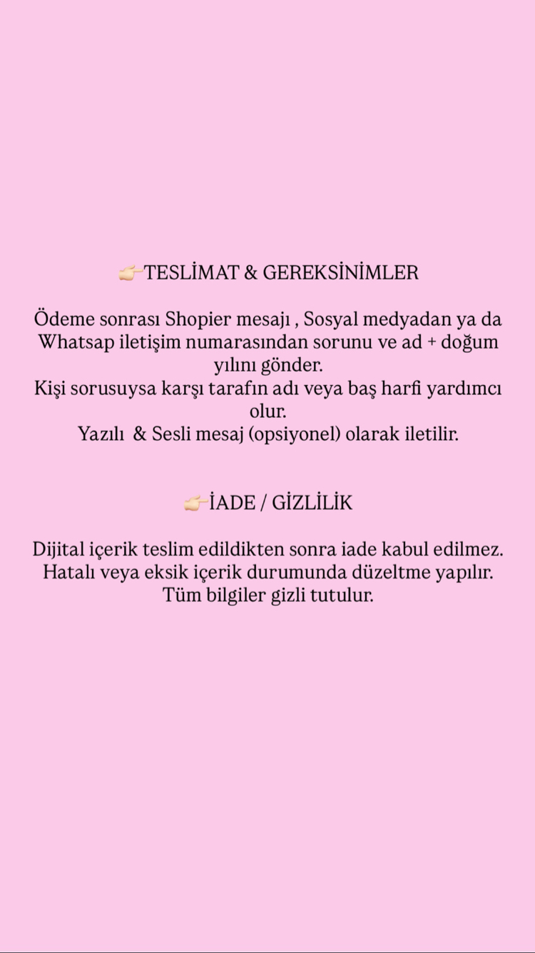 TAROT MİNİ TEK SORU  (24 Saatte Teslim)