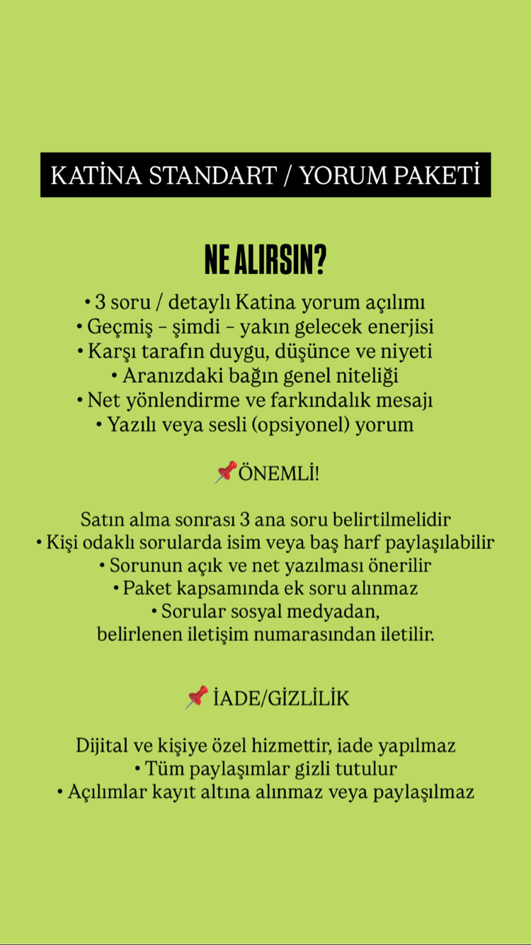  KATİNA STANDART AÇILIM (Derin Enerji Analizi)